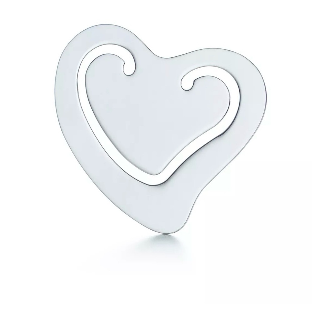 Tiffany & CO. Sterling Silver Heart Bookmark.